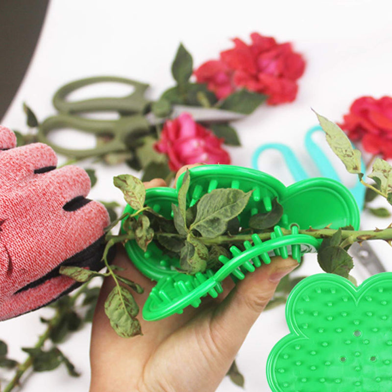 TIHOOD 3PCS Professional Rose Leaf Thorn Stripper Kit Stripping Tool Thorn Remover for Roses & Garden Glove (2 kinds of rose leaf thorn strippers+1 pair glove) - NewNest Australia