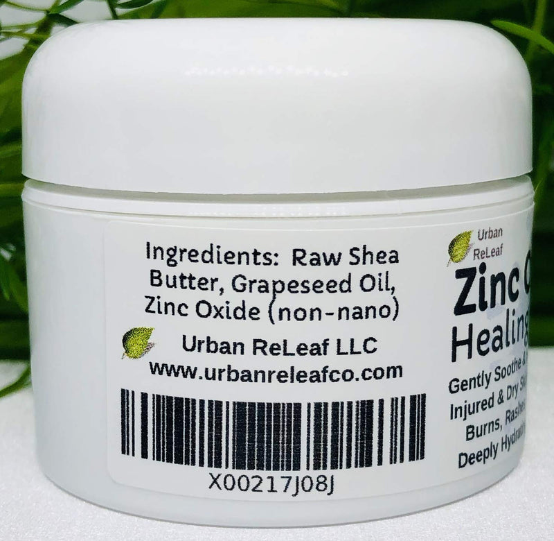 Urban ReLeaf Zinc Oxide Salve ! Gently Soothe & Heal Damaged, Injured & Dry Skin! First Aid, Burns, Rashes, Scrapes! Deeply Hydrating Protection. 100% Natural! Safe for Delicate Skin of All Ages. - NewNest Australia