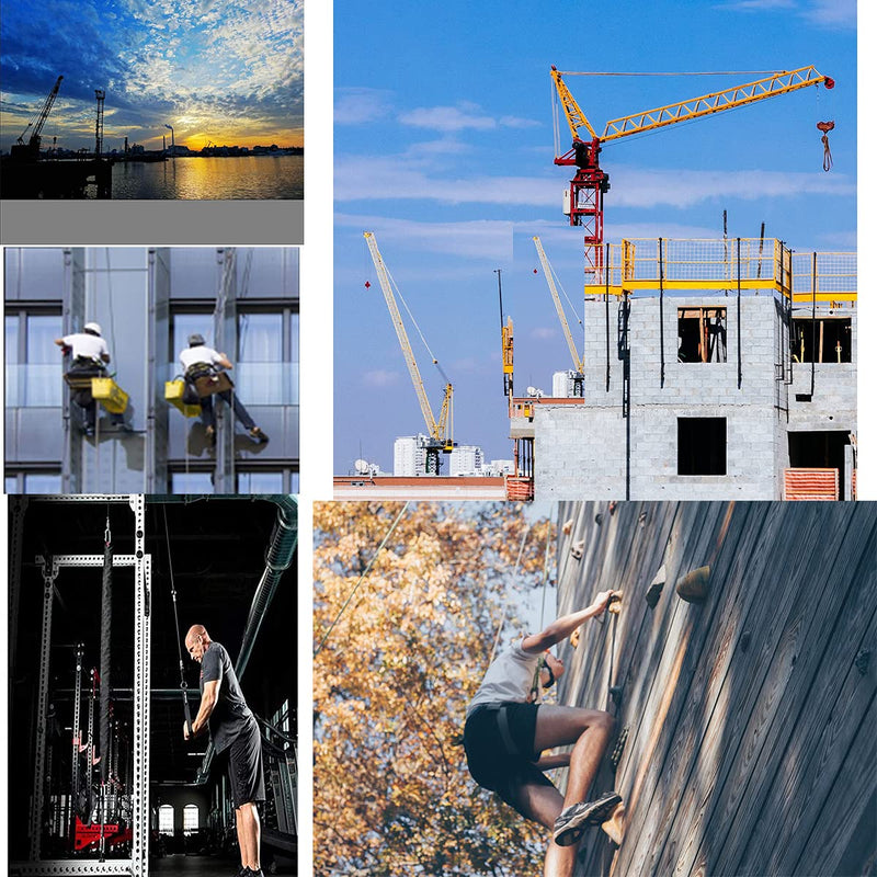 Penkwiio Pulley Wheel Stainless Steel Duplex Bearing Super-Silent Detachable 360 Degree Rotation Heavy Duty Traction Wheel Pulley System Gym Loading 500KG 107mm - NewNest Australia