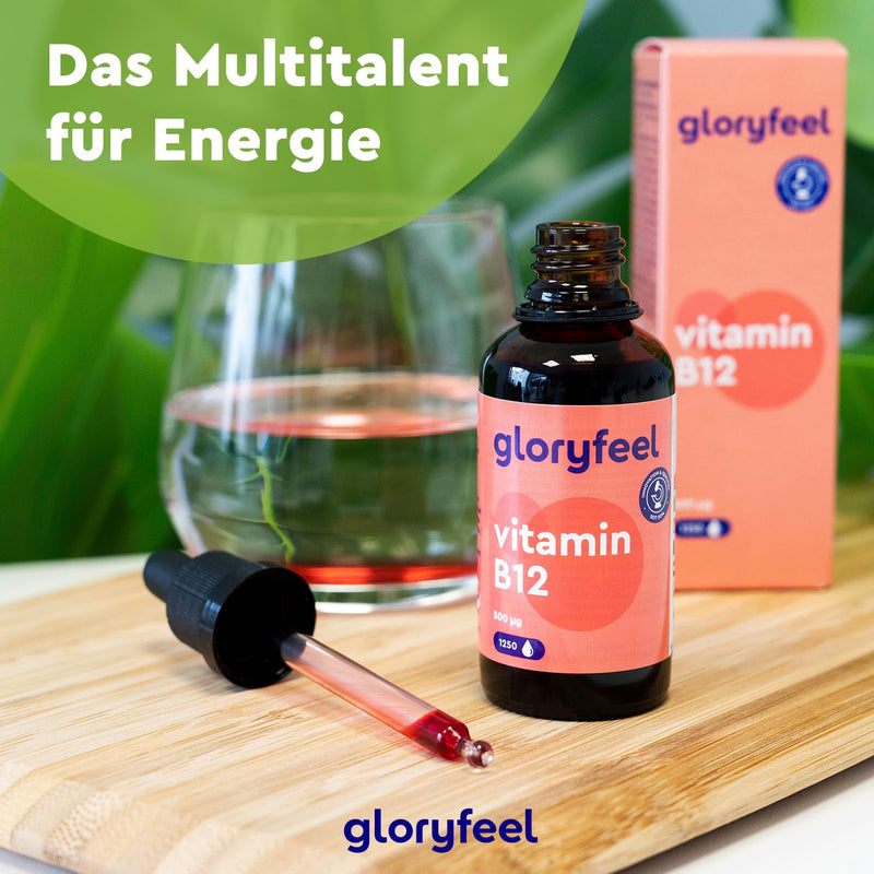Vitamin B12-500 µg - 1250 drops (50ml) high dose - Both active forms methyl & adenosylcobalamin - Alcohol-free & vegan - Highly bioavailable Laboratory tested without additives Made in Germany - NewNest Australia