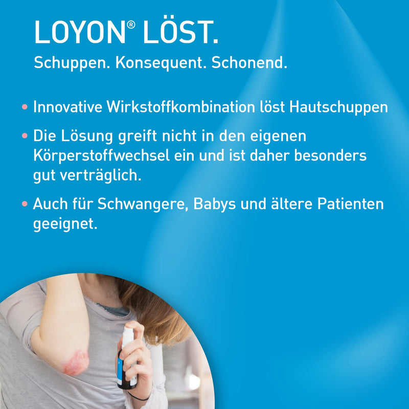 LOYON dandruff solution, 50ml - help with psoriasis, seborrheic eczema and cradle cap & gneiss, dead skin flakes and crusts are consistently and gently removed from various skin diseases - NewNest Australia