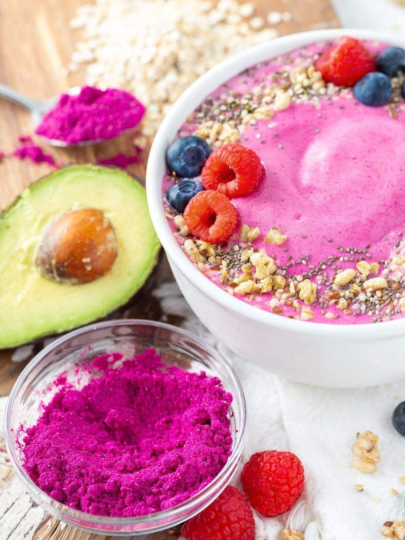 Herbal Magic 100% Pure & Natural Pink Pitaya Powder| Dragon Fruit Powder |Natural Slow Dried |Pink Vegan | Smoothie |Superfood |No Added Sugar or Gluten-100g 100 g (Pack of 1) - NewNest Australia