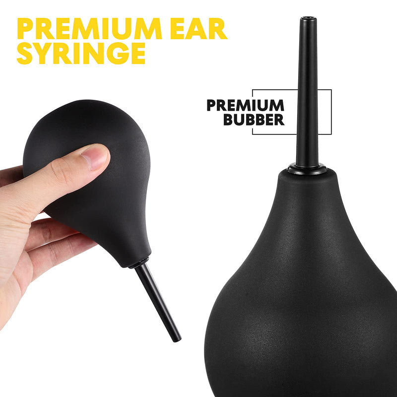 SUPVOX 224ml Ear Syringe Bulb Ear Suction Sucker Squeeze Ball Size L (Black) - NewNest Australia