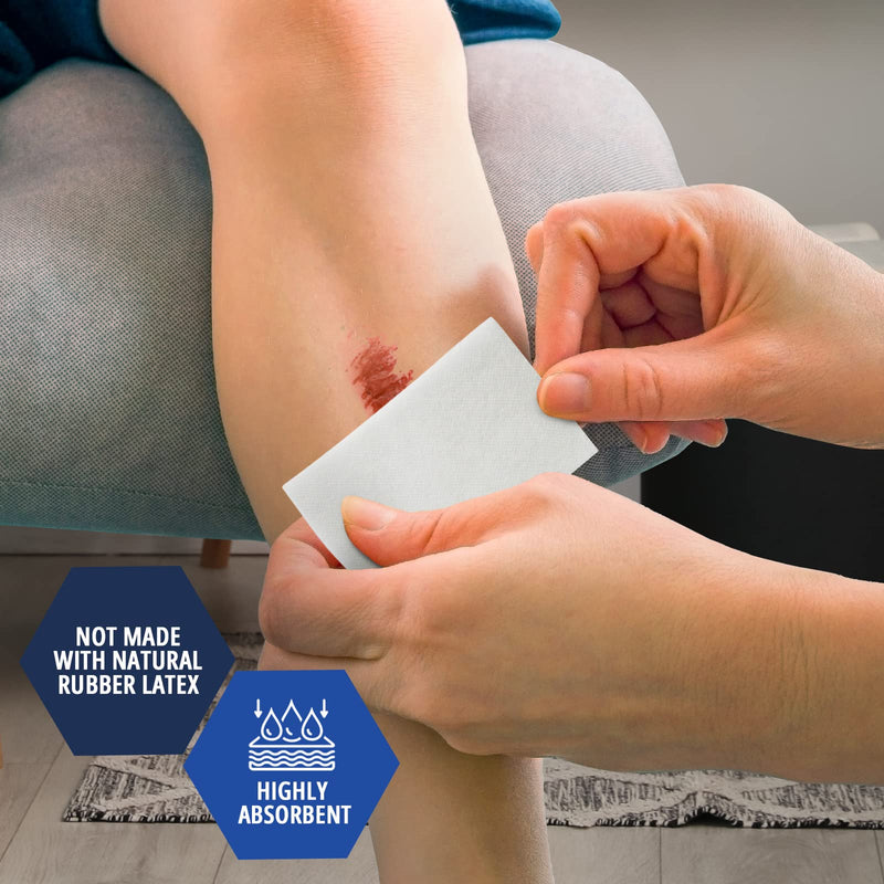 Medpride Sterile Non-Adherent Pads| 100-Pack, 2” x 3”| Non-Adhesive Wound Dressing| Highly Absorbent & Non-Stick, Painless Removal-Switch| Individually Wrapped for Extra Protection 2x3 Inch (Pack of 100) - NewNest Australia