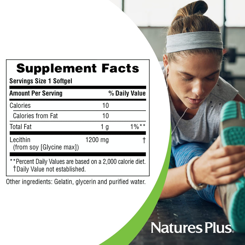 Natures Plus Lecithin 1200 90 Softgels - NewNest Australia