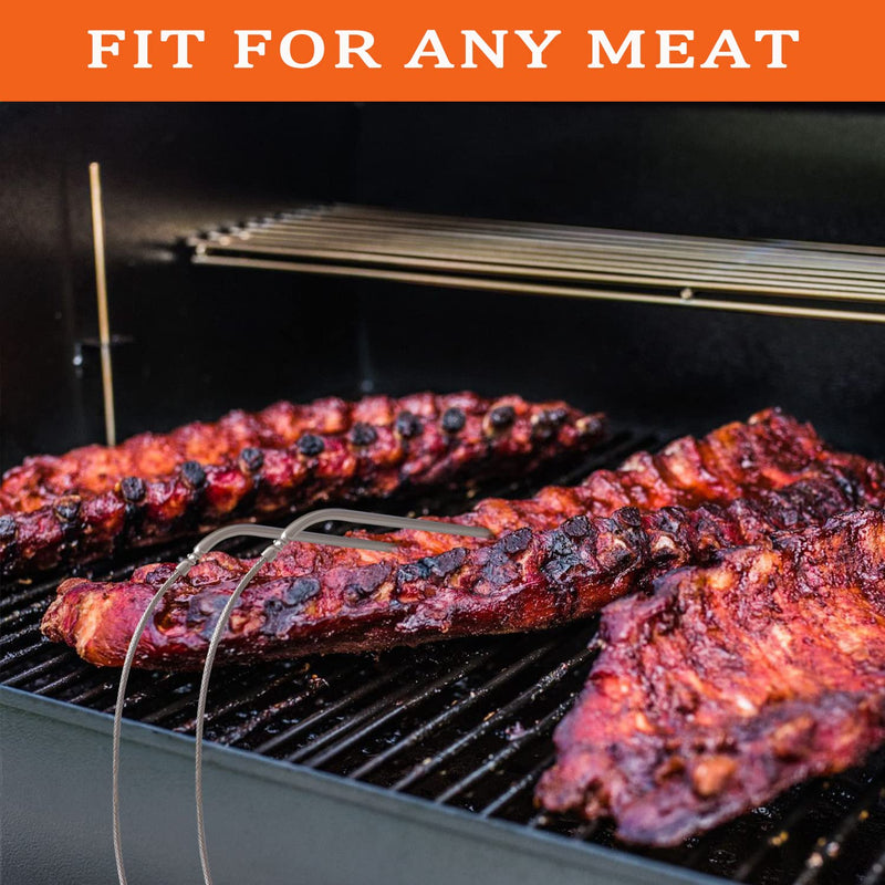 2 Pack High Temperature Meat Probe, Compatible with Camp Chef Wood Pellet Grills, Comes with 2pc BBQ Clip, Replace Stainless Steel Accessories - NewNest Australia