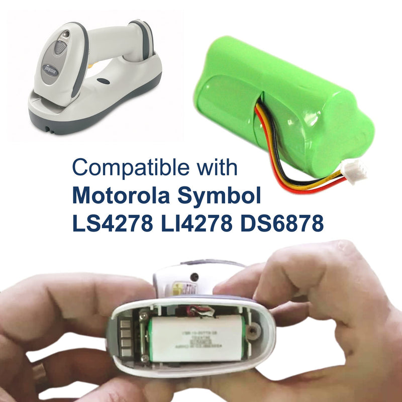 HQRP Battery Pack Works with Motorola Symbol LI4278 DS6878 Cordless Bar Code Scanner LI-4278 DS-6878 - NewNest Australia