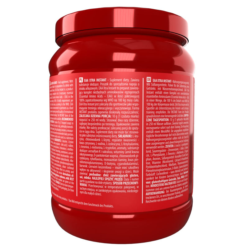 Activlab Eaa Xtra Instant 500 G Powder All 8 Essential Exogenous Amino Acids, B Vitamins, 50 Servings, Workout Drink, Watermelon, Optimal Value, Vegan, Includes Measuring Cup, Vegan - NewNest Australia