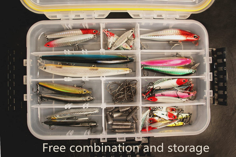 Transparent Airtight Fishing Tackle Box 3600/3700 Tackle Box Waterproof Sunscreen Fishing Tackle Storage Tackle Box Organizer Ruisheng AT (3600×1)… 3600×1 - NewNest Australia