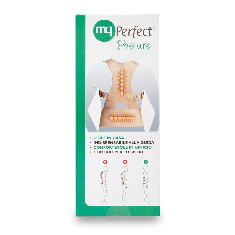 Mq Perfect Posture Corrector - Adjustable Magnetic Brace - Neoprene Back Trainer With Padding - Supports Posture, Can Relieve Back And Shoulder Pain - 37 X 28 X 0.5 Cm, S - NewNest Australia