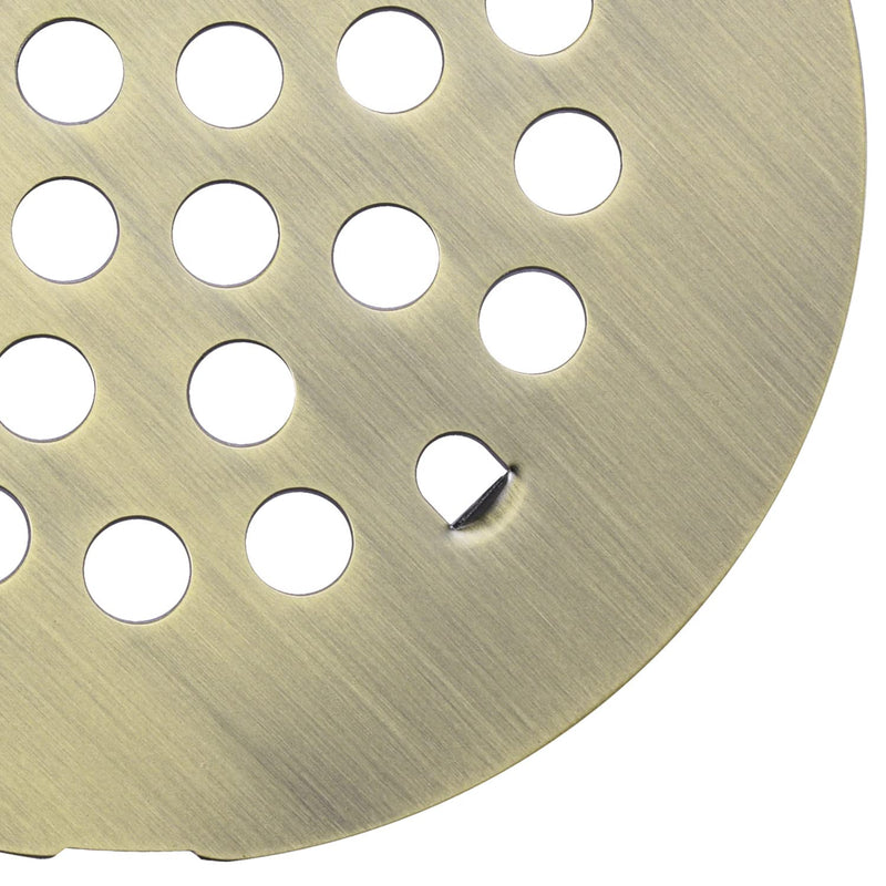 Bropury 4-1/4-Inch Easy-to-Install Snap-in Shower Drain Cover Floor Drain Replacement Cover Stainless Steel (Antique Bronze) Antique Bronze - NewNest Australia