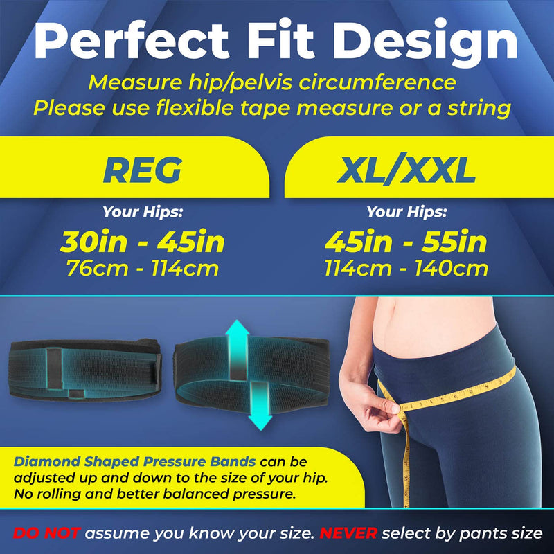 Sacroiliac Si Hip Belt by Sparthos - Relief from Si Joint, Sciatica, Pelvis, Lower Back Pain - Support Brace for Women and Men - for Sacral Nerve, Hip Loc Up Compression Curavi Belts (Beige-REG) Regular (Fits Hip Size 30 Inch - 45 Inch) Beige - NewNest Australia