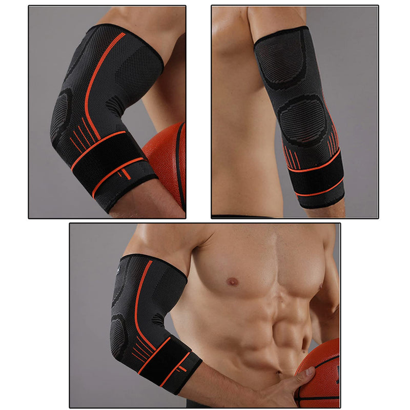 Eyotto Elbow Support With Strap, Compression Cuff Adjustable For Men And Women, Arm Support For Workouts, Basketball, Golf, Tennis, Weightlifting, Pain Relief, Tendonitis, Arthritis - NewNest Australia