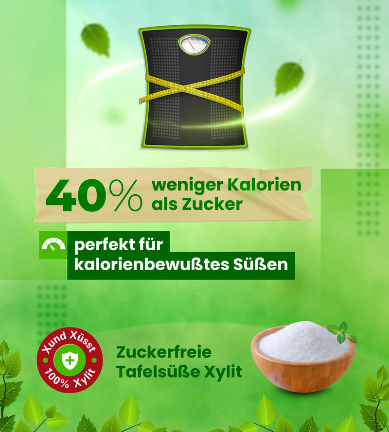 5kg Premium Xylitol Birch Sugar | 5kg bucket value pack | 40% fewer calories | tooth-friendly & vegan | sweetens 1:1 like sugar - NewNest Australia