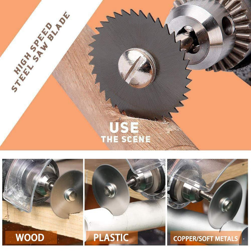 Cutting Wheels for Dremel Rotary Tool, Diamond Metal Wood Cutting Wheels and Drill Cutting Disc with 1/8" Shank and Resin Cutting Off Wheels with Mandrels for Wood Metal DIY Craft - NewNest Australia