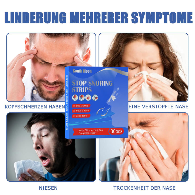 Hiloi Nasal Strips Anti Snoring Nose For Better Breathing Snoring Prevent, Nose Strips Sleep Improvement Plasters, Nose Strips For Sleep And Sports Pack Of 30 - NewNest Australia