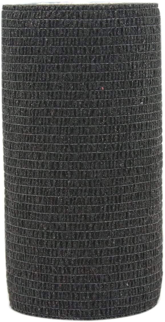 Pintomed Self-Adhesive Bandage Stretched - 10 X Black Bandages Rolls - 10 Cm X 4.5 M Cohesive Bandage Bandage Fixation Bandage Self-Adhesive Health Plaster Sports Tape Piece For Wrist Leg Arm Vet Wrap - NewNest Australia