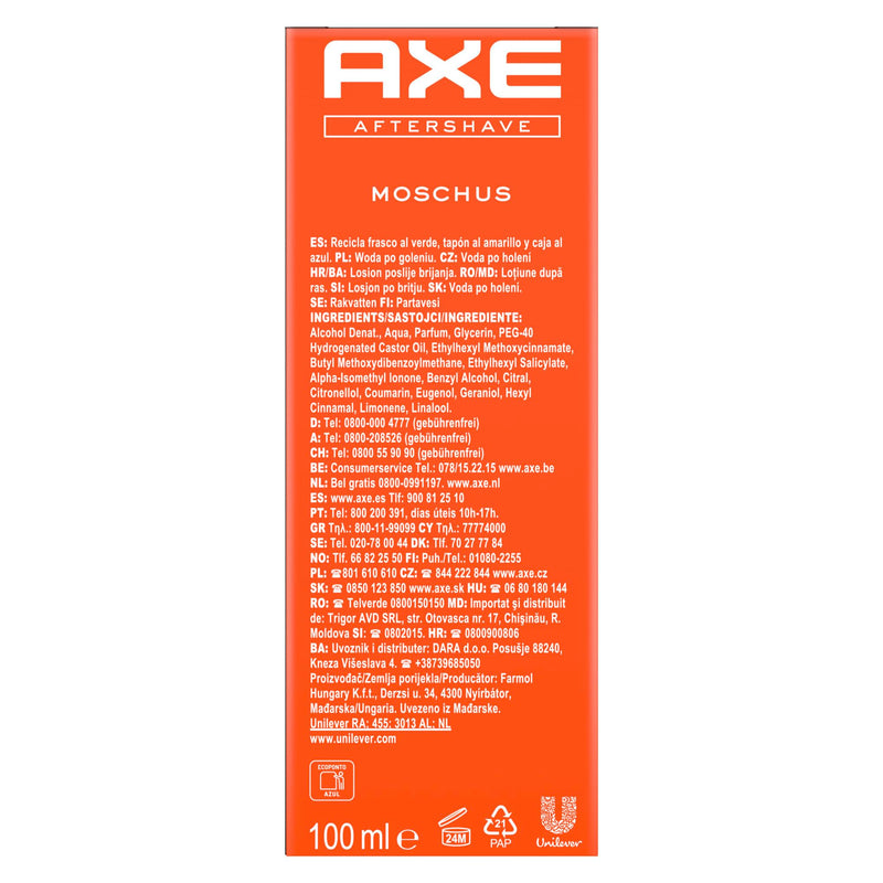 Ax aftershave musk for men with an exciting scent 100 ml 1 piece - NewNest Australia