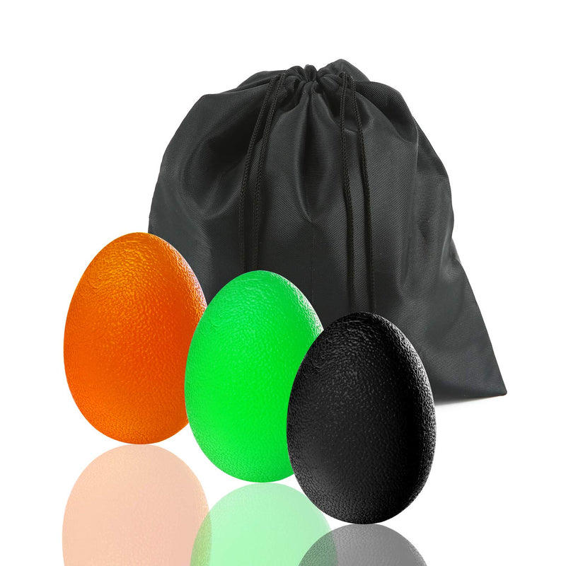 voidbiov Hand Squeeze Stress Balls Set with Carry Bag- 3 Resistance, Finger Wrist Arthritis Therapy Rehab Exerciser, Carpal tunnel, Stroke Rehabilitation Equipment Red/Yellow/Blue S - NewNest Australia