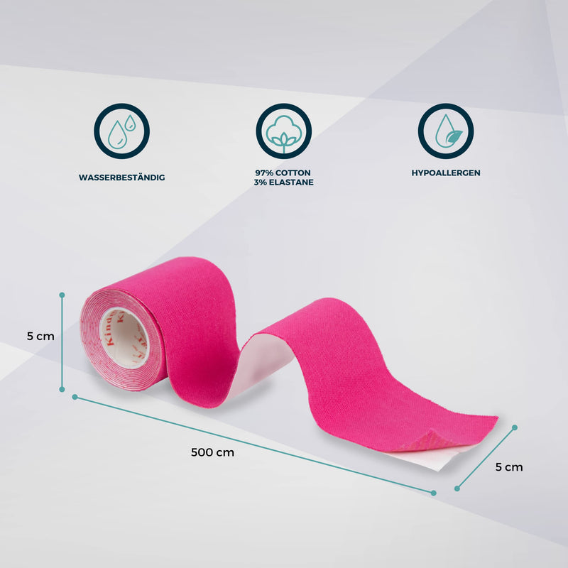 Mobiclinic, Kinesiology Tape, Mobitape, 4 Pack, 5 Cm X 5 M, Kinesiology Therapy, Tape Sport, Muscle Tightening, Hypoallergenic, Breathable, Waterproof, Kinesiology Tape, Colorful, Blue, Pink, Black And Beige - NewNest Australia