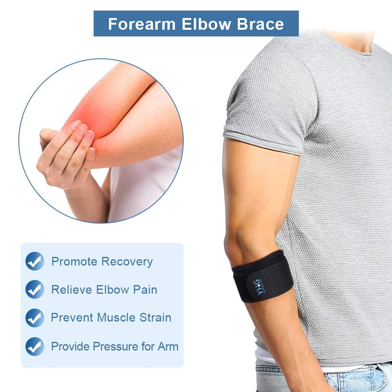 Bandage Elbow Support For Tendonitis, Golfer'S Elbow Brace, Tennis Elbow Support With Compression Pad And Extended Elastic Band For Stretching, Tennis, Golfer'S Elbow, - NewNest Australia