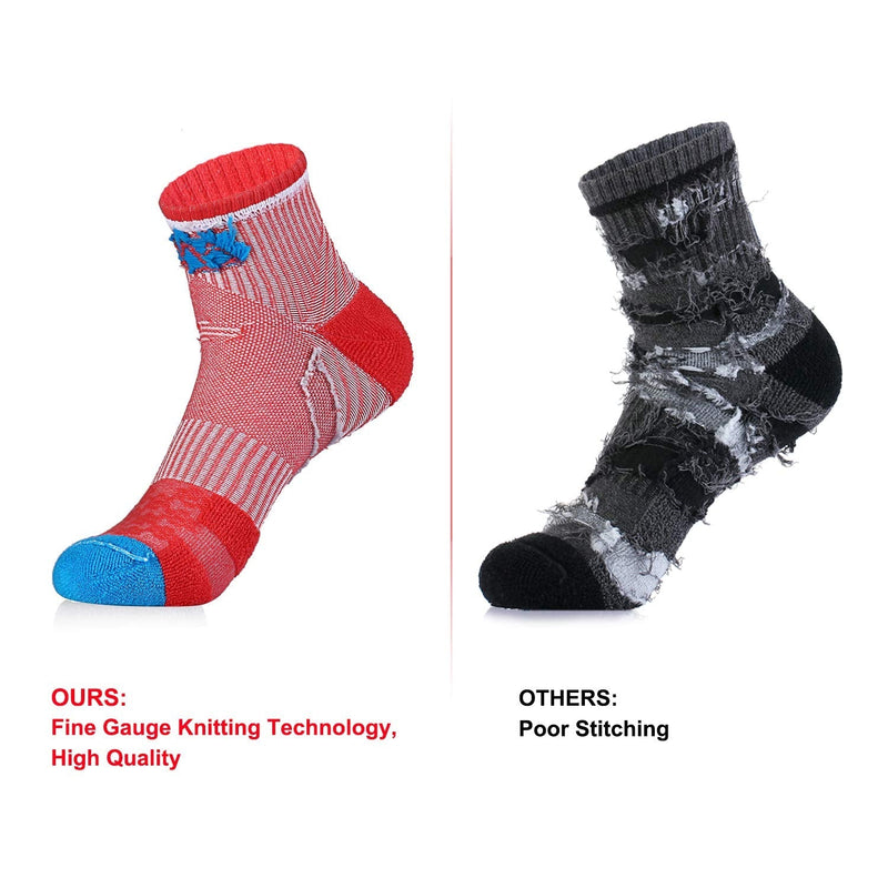innotree 5 Pack Women's Cushioned Hiking Walking Running Socks, Crew Ankle Socks M (Womens 6-10 Us Size) - NewNest Australia