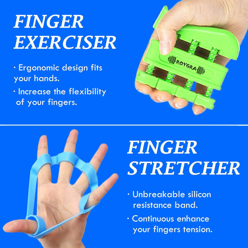 roygra Grip Strength Trainer, Forearm Workout, Hand & Finger Exerciser - 5 Pack - NewNest Australia
