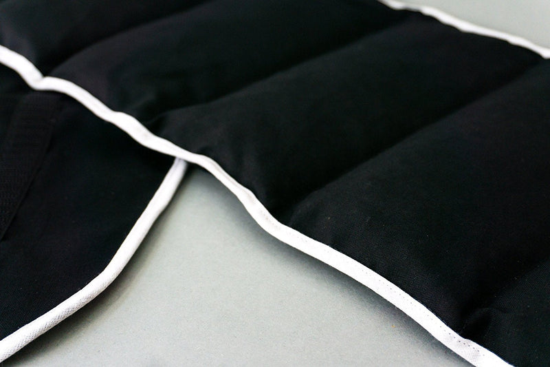 Cherry stone pillow. Belt with Velcro fastener, approx. 135cm, 7-chamber | Heat cushion back heat belt XXL grain cushion, black cherry stone cushion - NewNest Australia