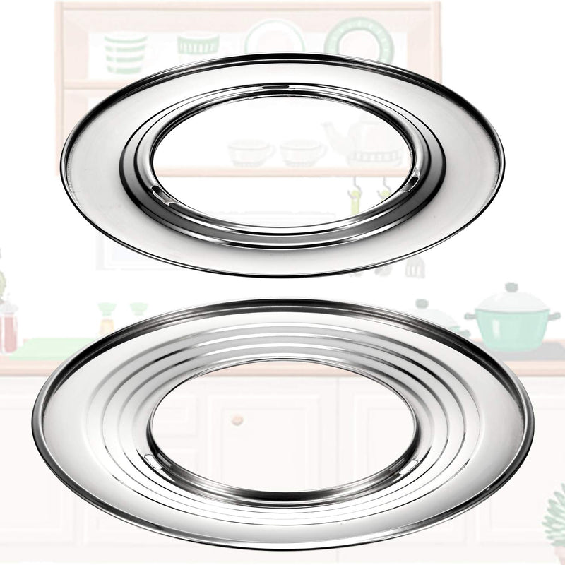 Boao 2 Pieces 11 Inch and 12 Inch Steam Ring, Stainless Steel Steaming Ring Adapter Fits 8 to 12 inches Stock Pots - NewNest Australia