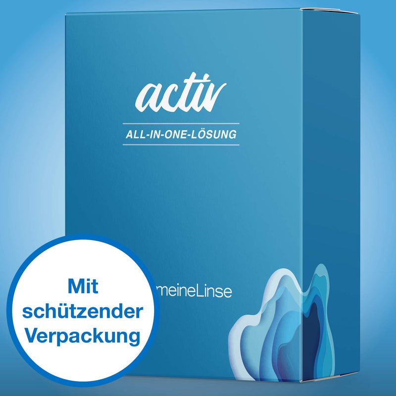 Meinelinse Activ All-In-One Double Pack 2 X 360Ml, Contact Lens Fluid For Soft Lenses - Contact Lens Fluid For Monthly Lenses And Weekly Lenses Incl. 2 Containers - NewNest Australia