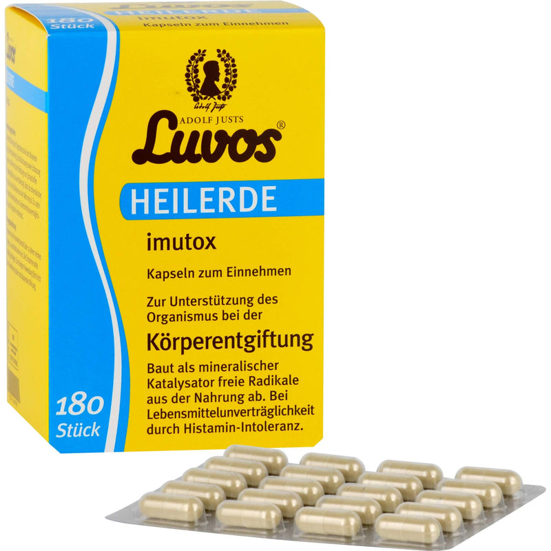 Luvos healing clay imutox capsules body detoxification, 180 capsules - NewNest Australia