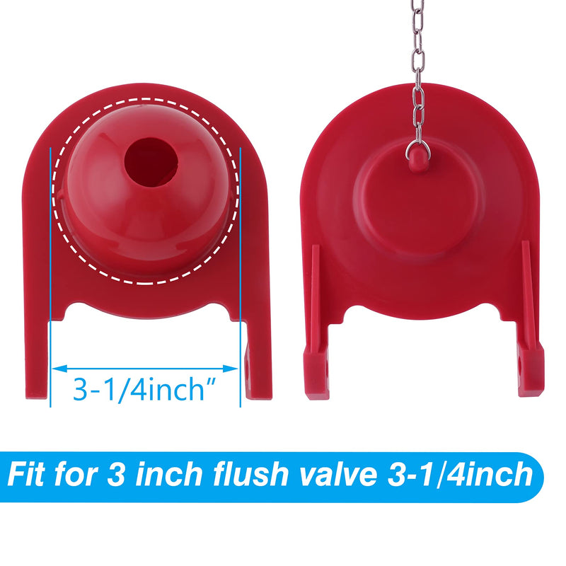 Toilet Flapper Replacement 2 pack, Large 3-1/4 inch Flapper Compatible with Kohler Class Five GP1078441 Part Long Lasting Silicone Toilet Flapper with Stainless Steel Chain, Hook Water Saving - NewNest Australia