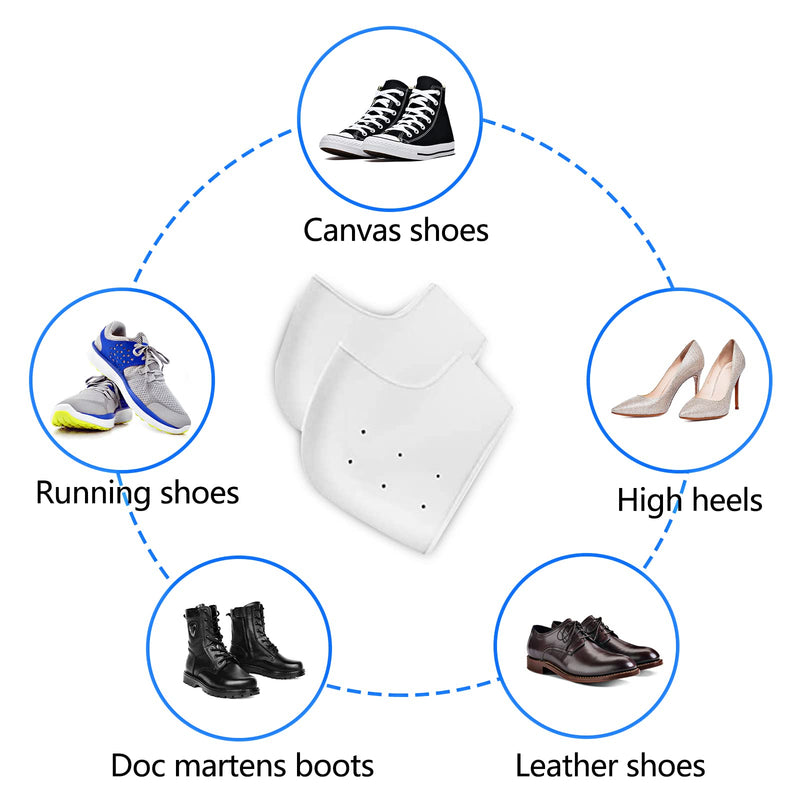 Newpop 3 pairs of heel protection silicone, breathable heel pads gel, heel protector, soft pads heel socks, heel socks for heel spurs plantar fasciitis, heel pain, dry cracked heel - NewNest Australia