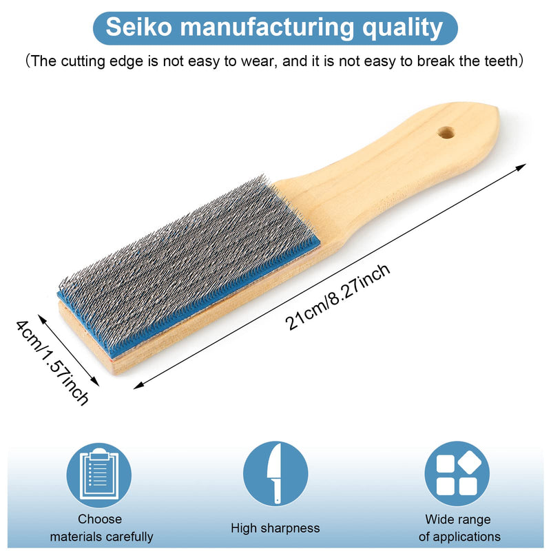 File Card Brush Steel Card File Brush Cleaner Remove Chip Metal Bits Cleaning 8.26 Inch Length, 2 Pieces - NewNest Australia