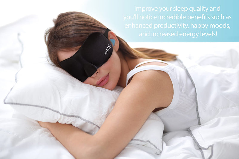 macika Sleeping Ear Plugs Silicone Ear Plugs with Sleeping Mask Comfortable and Soft Earplugs Noise Cancelling Ear Plugs Mouldable Reusable Silicone Plugs for Sleeping, Studying, Swimming,7 Pairs - NewNest Australia