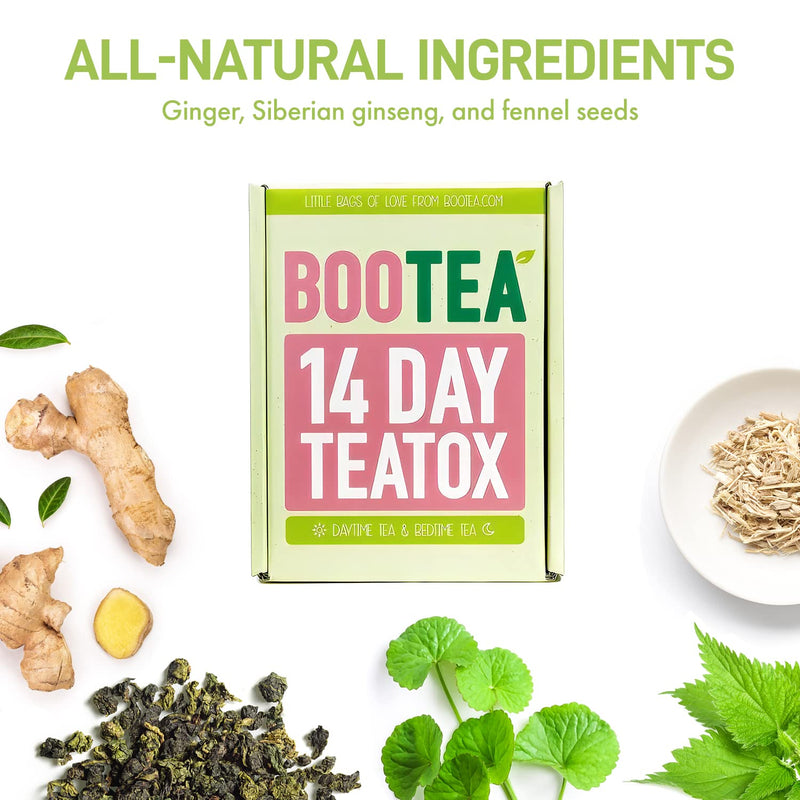 Bootea Detox Tea for Weight Management| Fast 28 Day Tea Tox | Day and Night Tea, Energy Booster and Sleep Support with Proven Benefits | Made in The UK - NewNest Australia