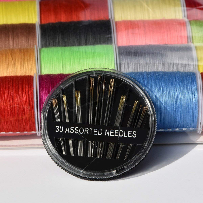 42 Color (2300Y) Sewing Thread Kit High Strength Thread Rainbow Color for Manual Embroidery or Sewing Machine Sewing kit Embroidery Free 30 Quality Golden Tail Needles - NewNest Australia