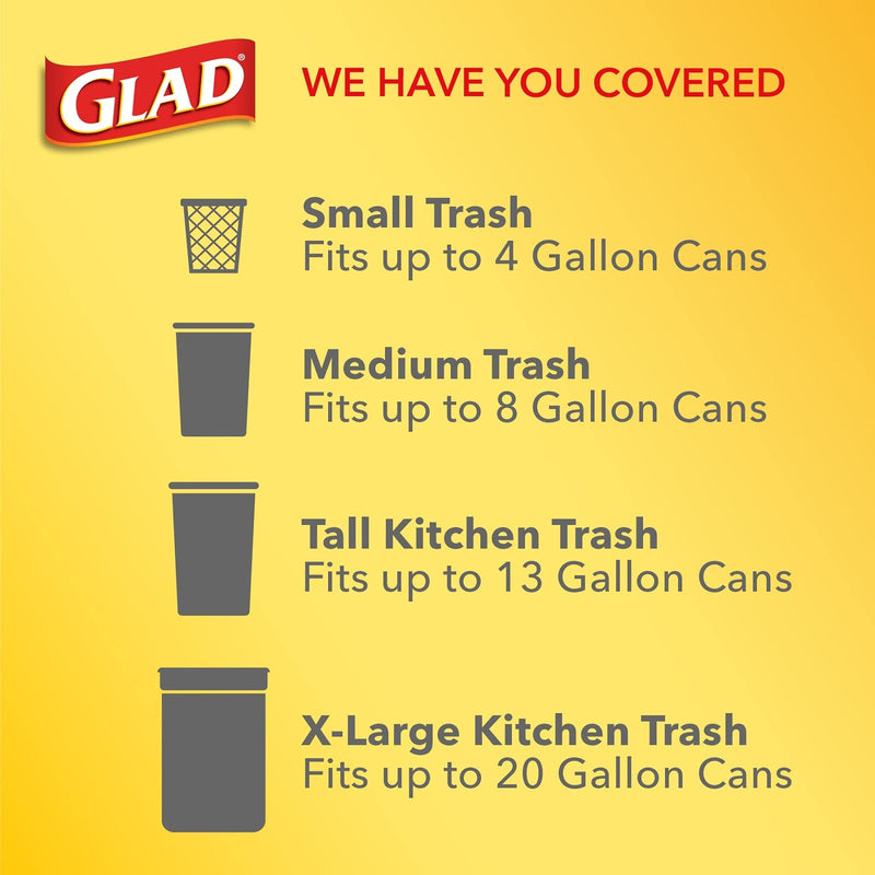 Glad Small Kitchen Drawstring Trash Bags 4 Gallon Green Trash Bag, Febreze Beachside Breeze, 80 Count (Package May Vary) Febreeze Beachside Breeze - NewNest Australia