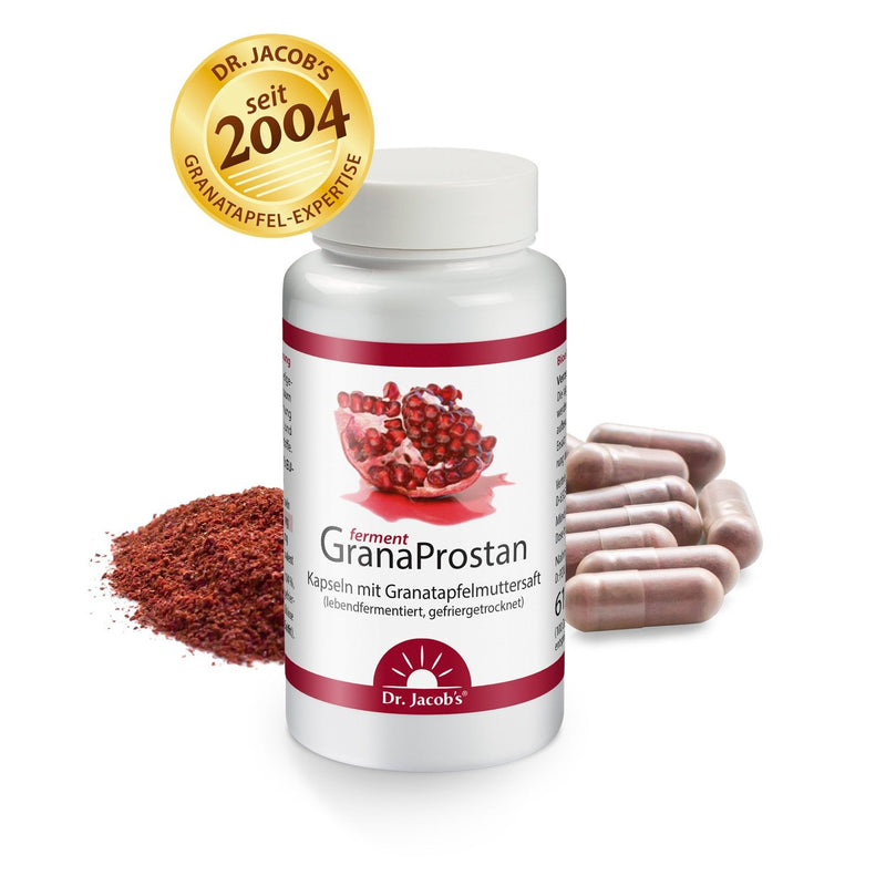 Dr. Jacob's Granaprostan Ferment 100 capsules I high bioavailability I pomegranate mother juice extract, live fermented, freeze-dried - NewNest Australia