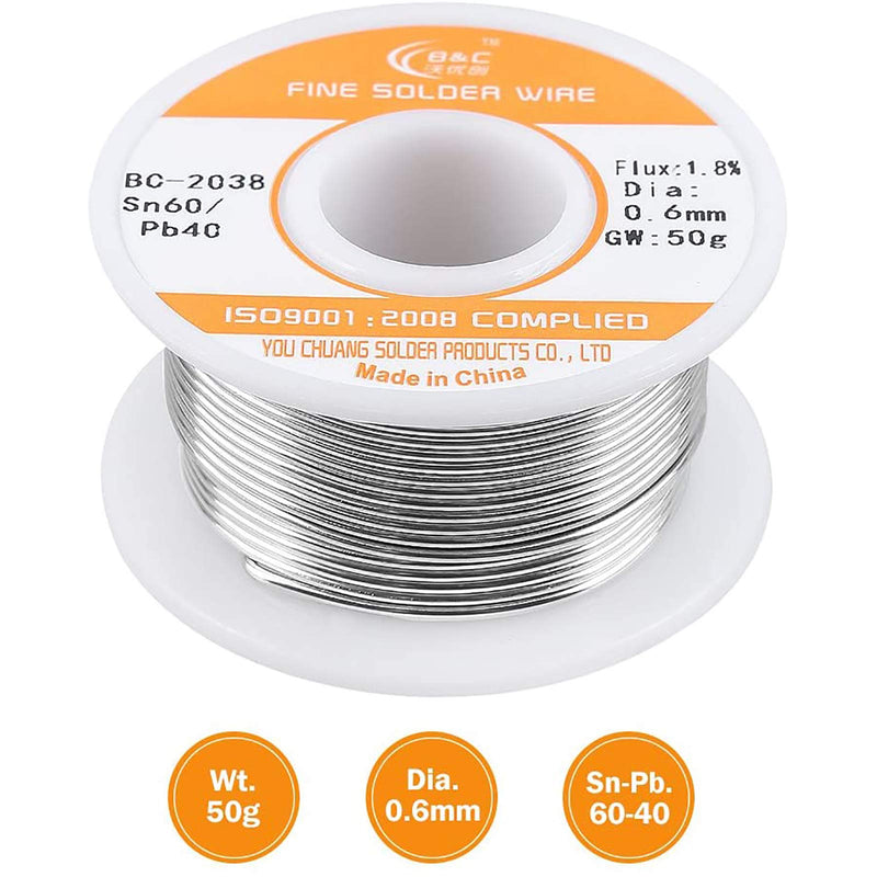 WYCTIN Helping Hand with Magnifying Glass Bonus 60-40 Tin Lead Rosin Core Solder Wire for Electrical Soldering and DIY - NewNest Australia