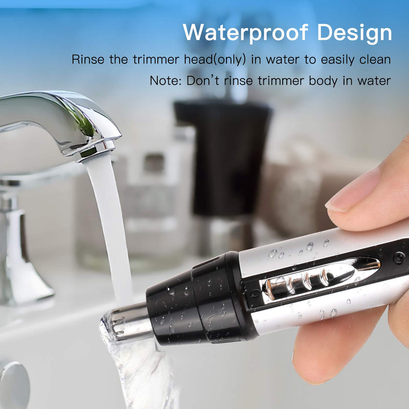 QKURT USB Nose Hair Trimmer, 4 in 1 Ear Nose Hair Trimmer New Design Safely Painless Personal Trimmer Grooming Kit for Men and Women, Waterproof Beard and Nose Trimmer for Easy to Clean - NewNest Australia