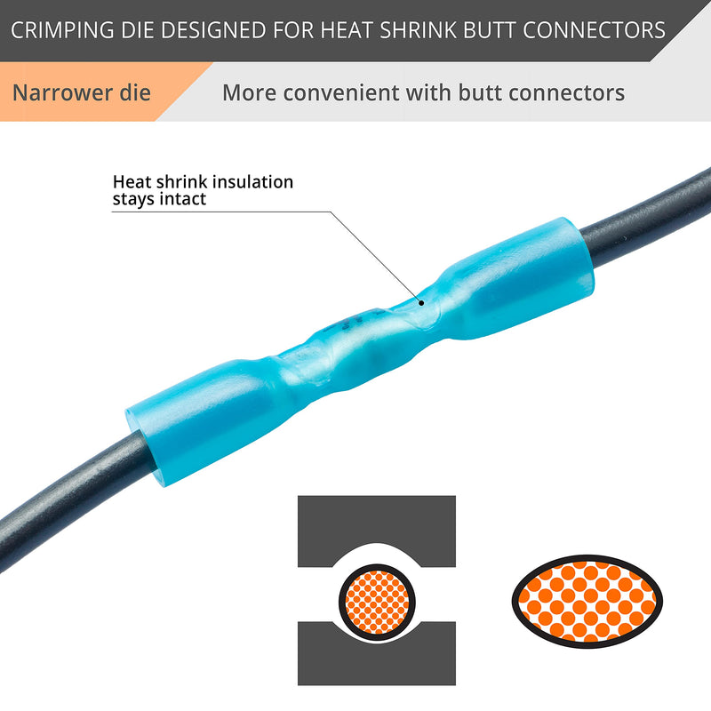 Wirefy Crimping Die for Heat Shrink Butt Connectors - 22-8 AWG A1 - For Heat Shrink Butt Connectors - NewNest Australia