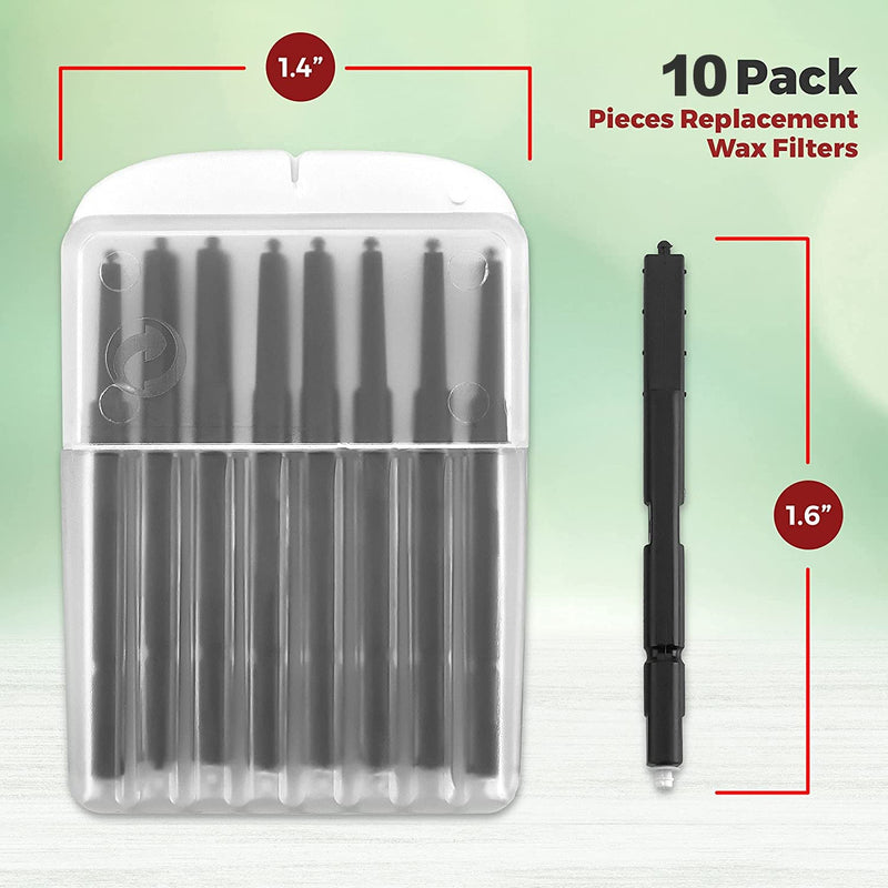 MEDca Ear Wax Guard Filters - 10 Pack/80 Pieces Replacement Wax Filters Prevent Cerumen Dust and Grease Build Up Compatible w/Phonak, Resound, Widex, Unitron and Jungle Care - NewNest Australia