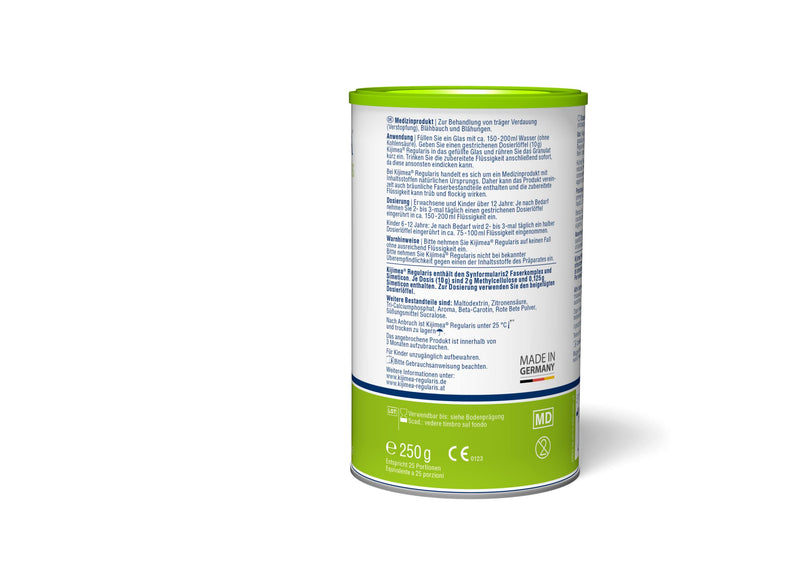 KIJIMEA® Regularis - For constipation, carrier-digestion & bloating belly - Gentle & Natural - Effective and Planable - Vegan, Gluten Free, Lactose-Free - 250 g Tin - NewNest Australia