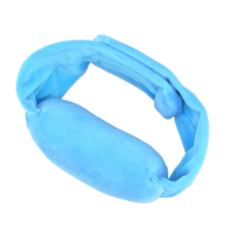 NewNest Australia - Adjustable Torticollis Neck Support Pillow Infant Head Positioner with Blue Flannelette for Baby Infant Newborn 