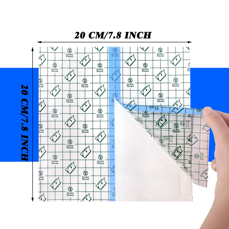 Peritoneal Dialysis Shower Protector Waterproof Transparent Dressing Wound Cover Bandage Tape for Swimming Post Surgical Scar Therapy Tattoo Dressings, 7.87 x 7.87 Inches (25) 25 - NewNest Australia