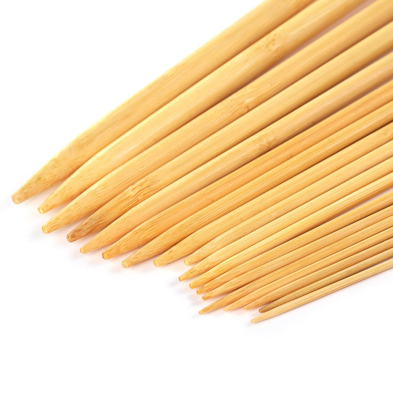 LIHAO 36 PCS Bamboo Knitting Needles Set (18 Sizes From 2.0mm to 10.0mm) - NewNest Australia
