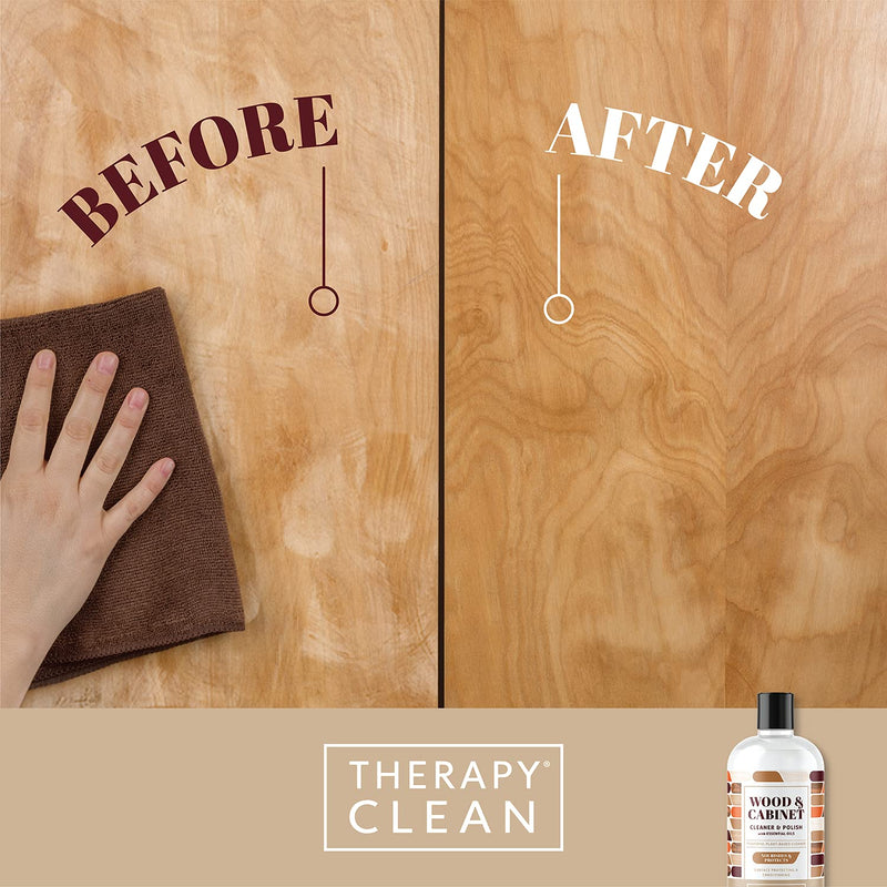 Therapy Furniture Polish & Wood Cleaner Kit 16 oz. Cabinet and Table Restorer - NewNest Australia