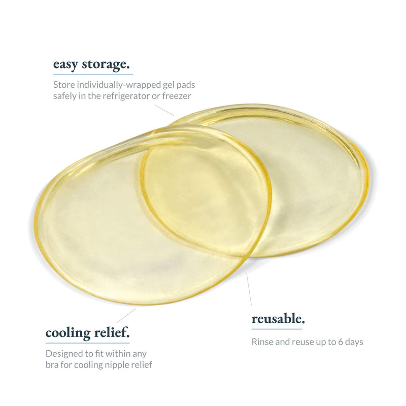 Ameda ComfortGel Soothing Breastfeeding Pads Nipple Therapy, Reusable Cooling Relief, Helps Provide Nipple Pain Relief (1 Pair) - NewNest Australia