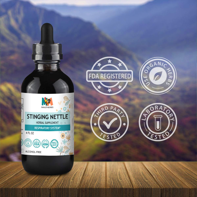Stinging Nettle Root Liquid Extract 4 fl. oz. - Organic Urtica Dioica Extract Dietary Supplement to Support Women's Health, Blood Pressure Control, Circulation - Seasonal Allergy Relief - NewNest Australia